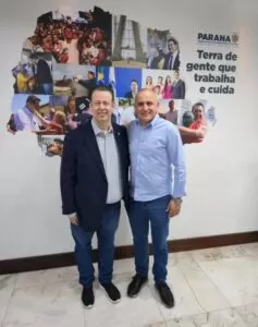Serginho reforça diálogo político ao lado do chefe de gabinete de Ratinho Júnior